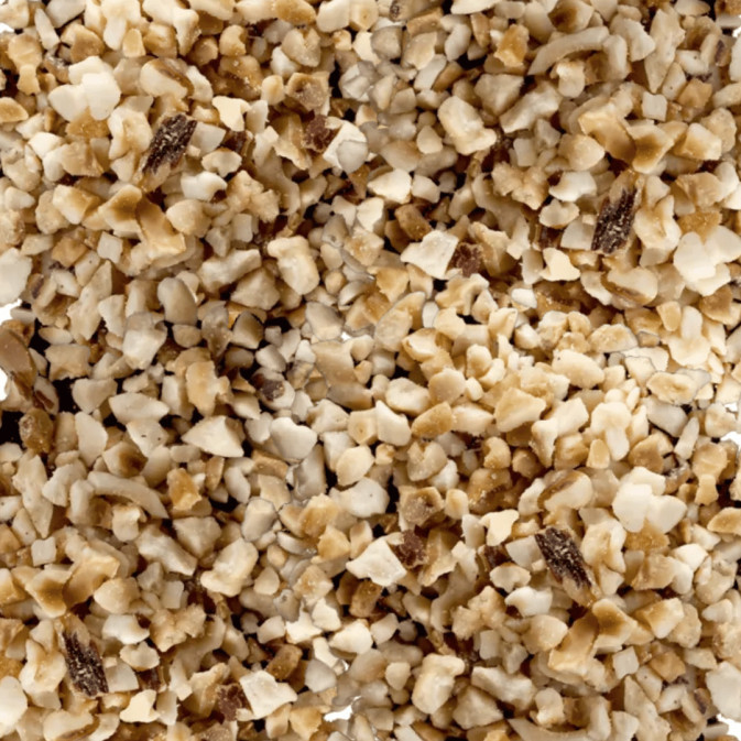 noisettes blanchies hachées
