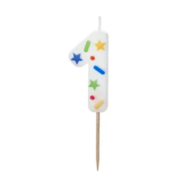 bougie chiffre sprinkles 1
