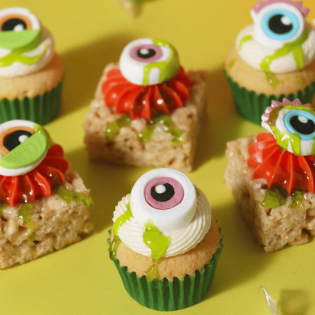 cupcake decorés halloween avec oeil
