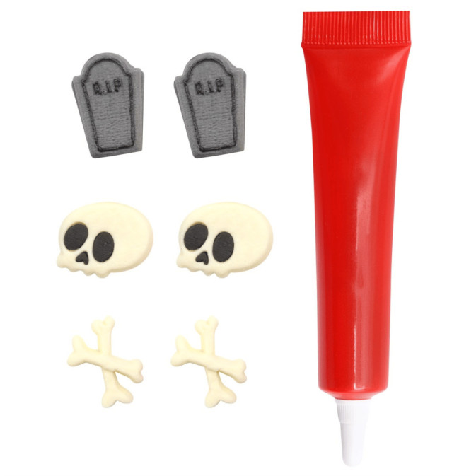 Kit décoration cupcake halloween PME style cimetière