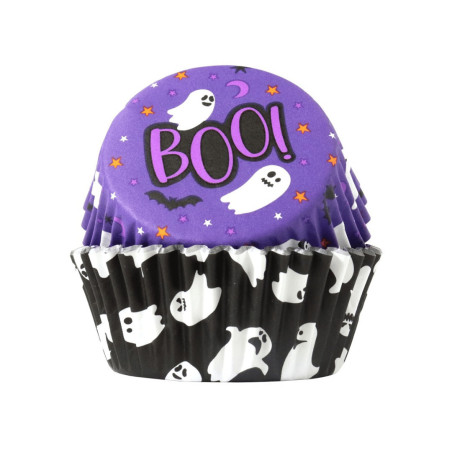 60 caissettes à cupcakes fantome
