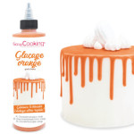 cake design et glaçage orange