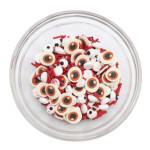 mélange yeux et sprinkles sanglants