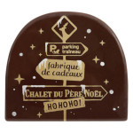 Embout de bûche panneau de noël