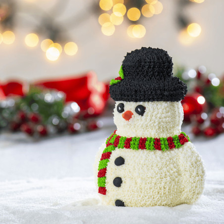 bonhomme de neige blanc 3d