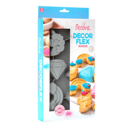 Moule licorne en silicone Decorflex