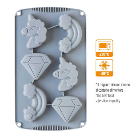 moule silicone licorne