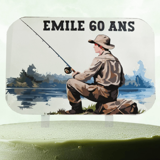 cake topper peche