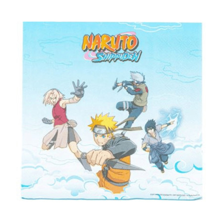 20 serviettes anniversaire naruto