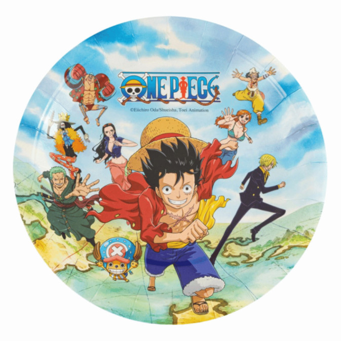 8 assiettes One Piece