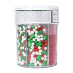 Pot d'assortiment de sprinkles de noël