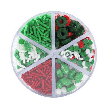 6 cavités de sprinkles de noel
