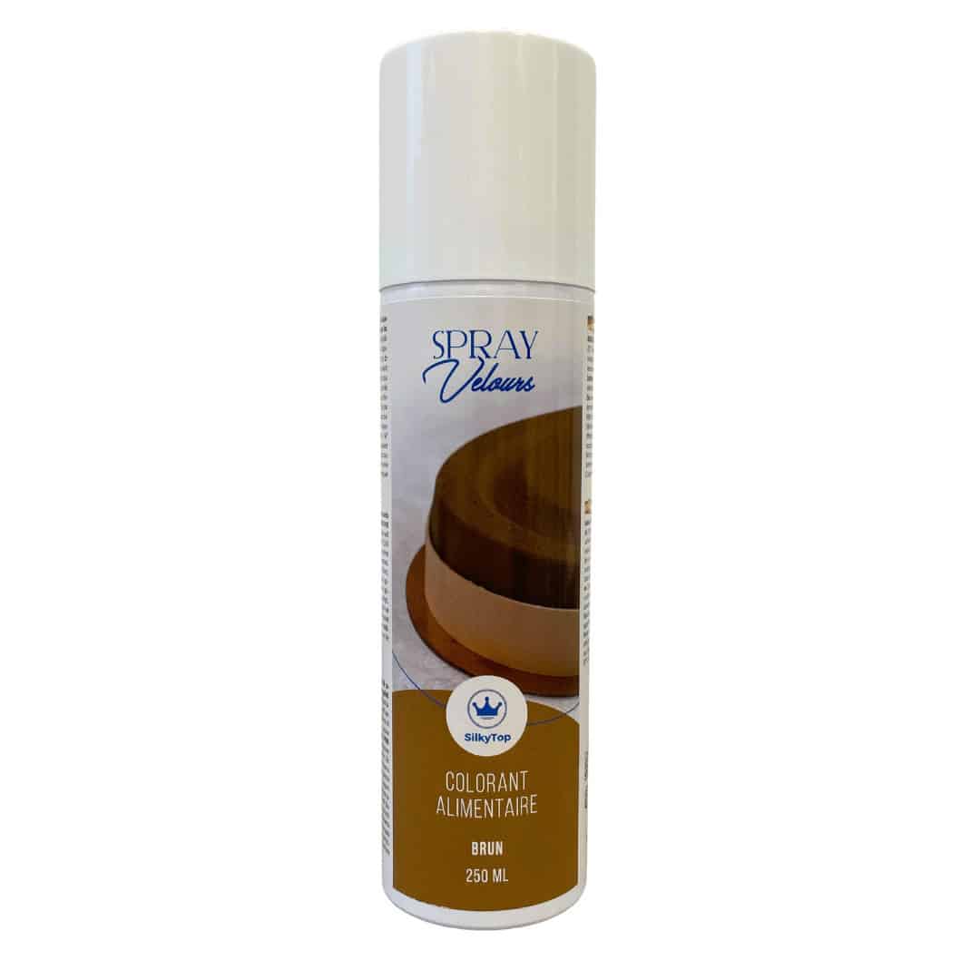 spray effet velours marron 250ml