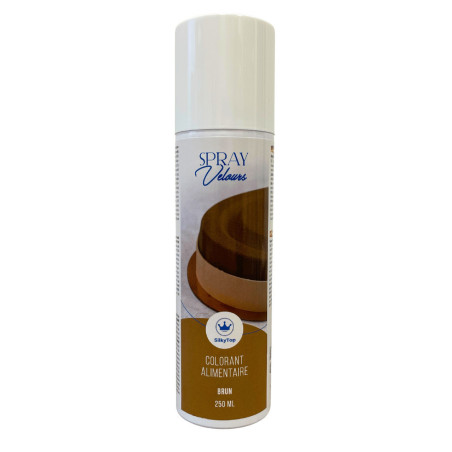 spray effet velours marron 250ml