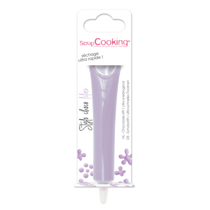 stylo choco lilas scrap cooking