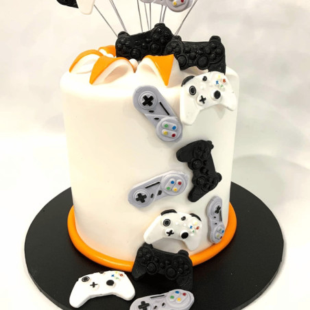 modelage sur gateau manette