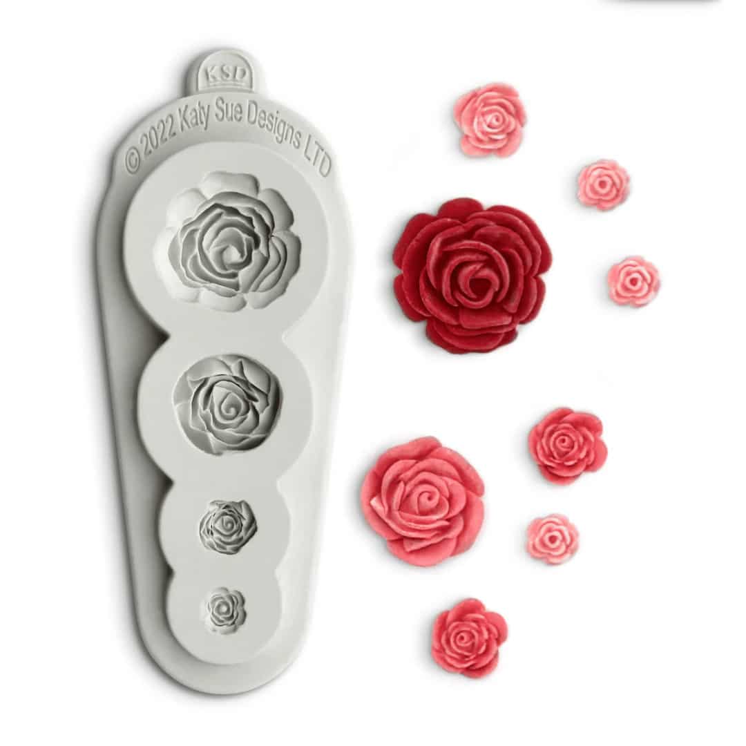 Moule à modelage roses 4 en 1