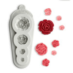 Moule à modelage roses 4 en 1
