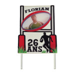 Cake topper photo personnalisable Rugby