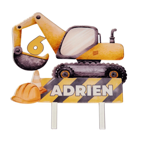 cake topper chantier