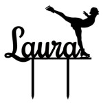 Cake topper patineuse artistique