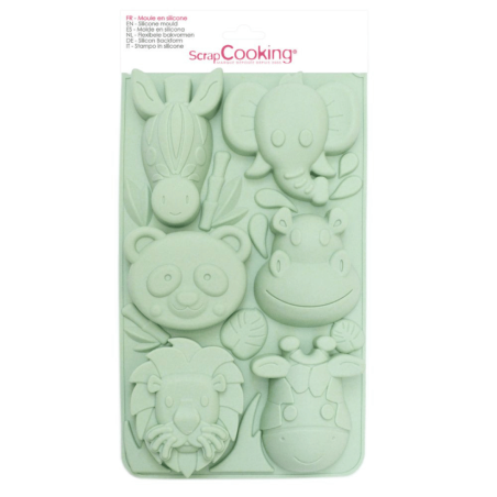 Moule silicone animaux de la jungle