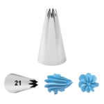Douille étoile ouverte n°21 Wilton utilisation