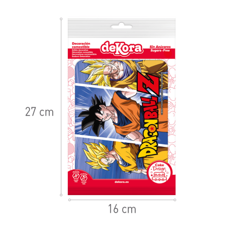 Feuille en sucre dragon ballZ taille