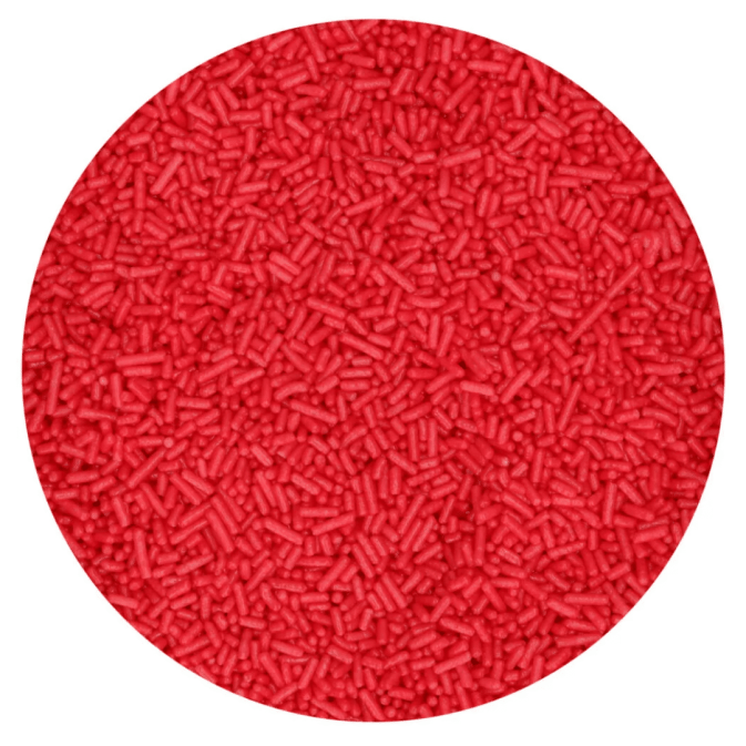Vermicelles de sucre rouges