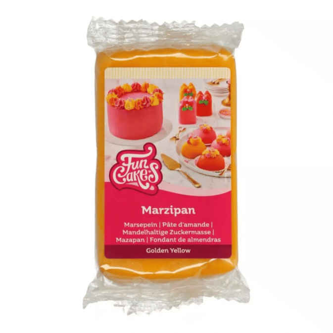 Pâte d'amande funcakes jaune 250 gr