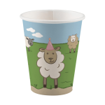 8 gobelets animaux de la ferme pour anniversaire
