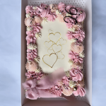 face topper coeur sur sheet cake