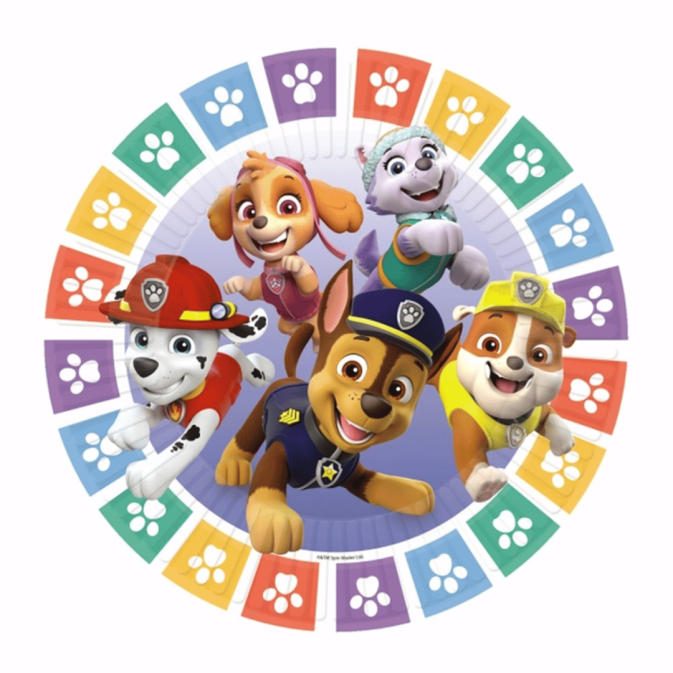 8 assiettes Paw Patrol