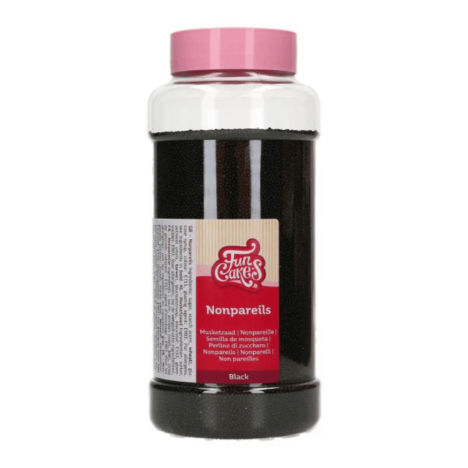 pot de mini Perles en sucre noires 1 mm - 800 gr