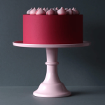 support rose avec gateau