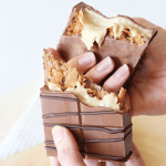 intérieur barre chocolat créme de noisette