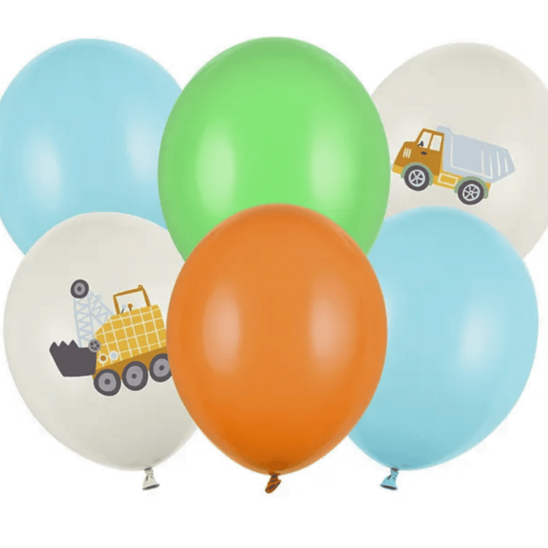 6 ballons thème travaux