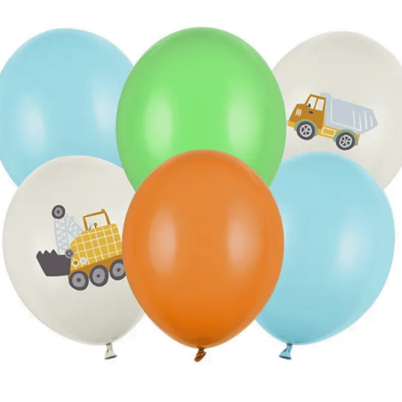 6 ballons thème travaux
