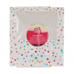 Lot de 3 boîtes à cupcakes à pois