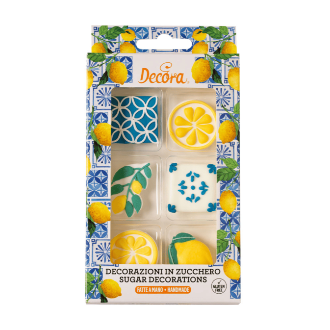 Décors sucre Amalfi Decora – lot de 6