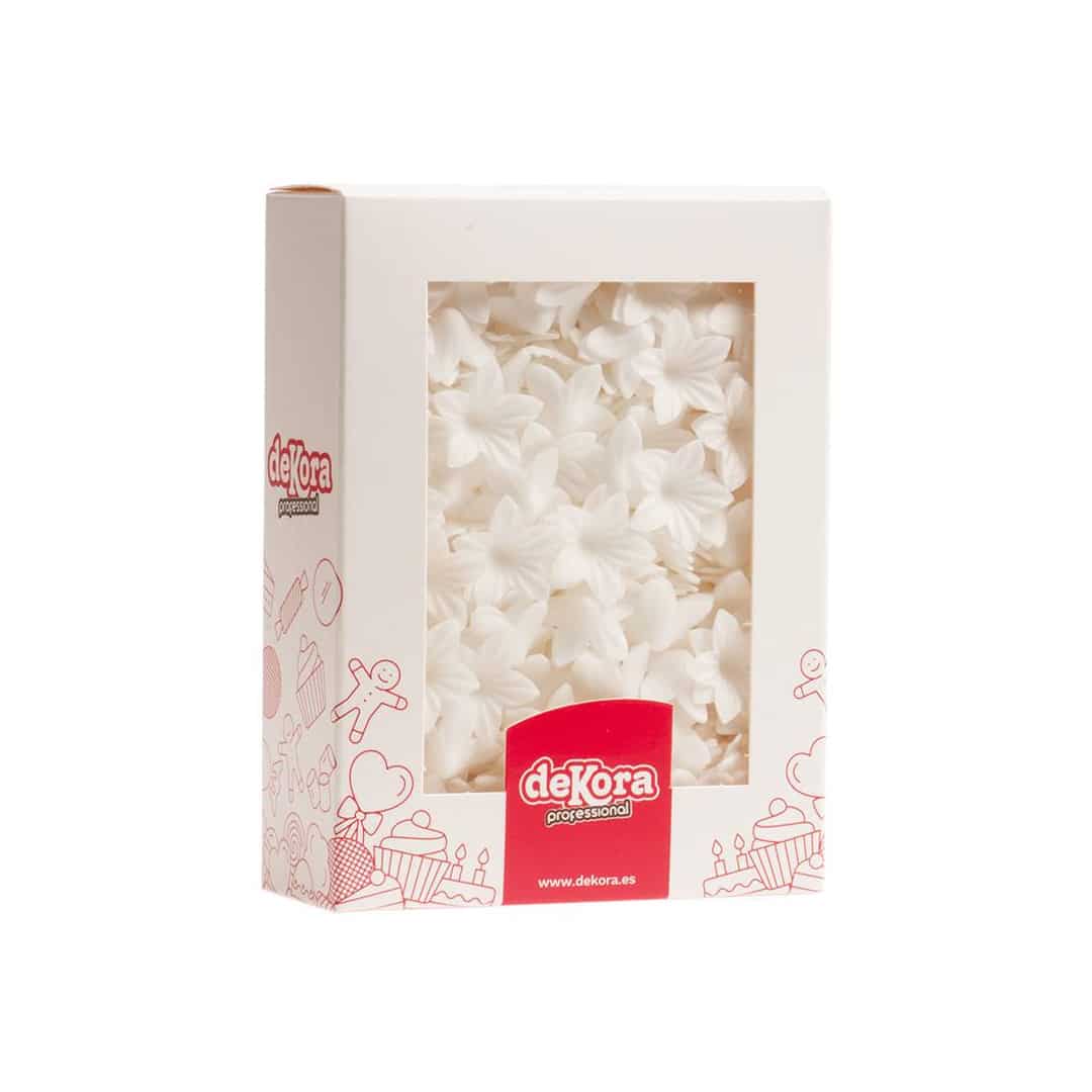 décoration gâteau en azyme - mini fleurs blanches