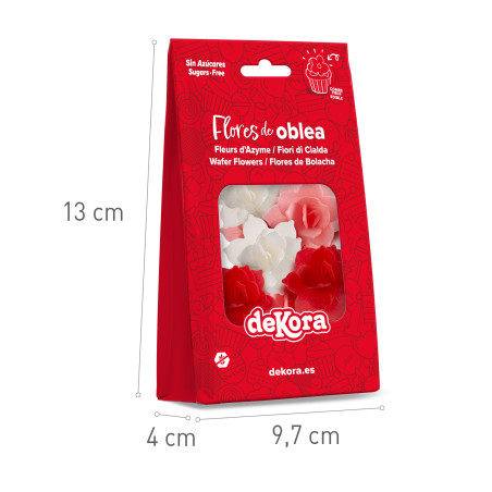 8 mini nénuphars en azyme Dekora