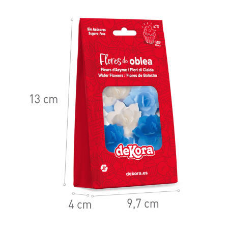 nénuphars en azyme bleus Dekora