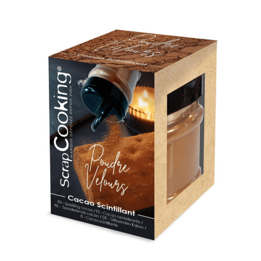 Poudre velours cacao scintillant ScrapCooking