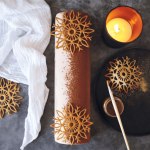 Poudre velours cacao scintillant pour bûche de Noël
