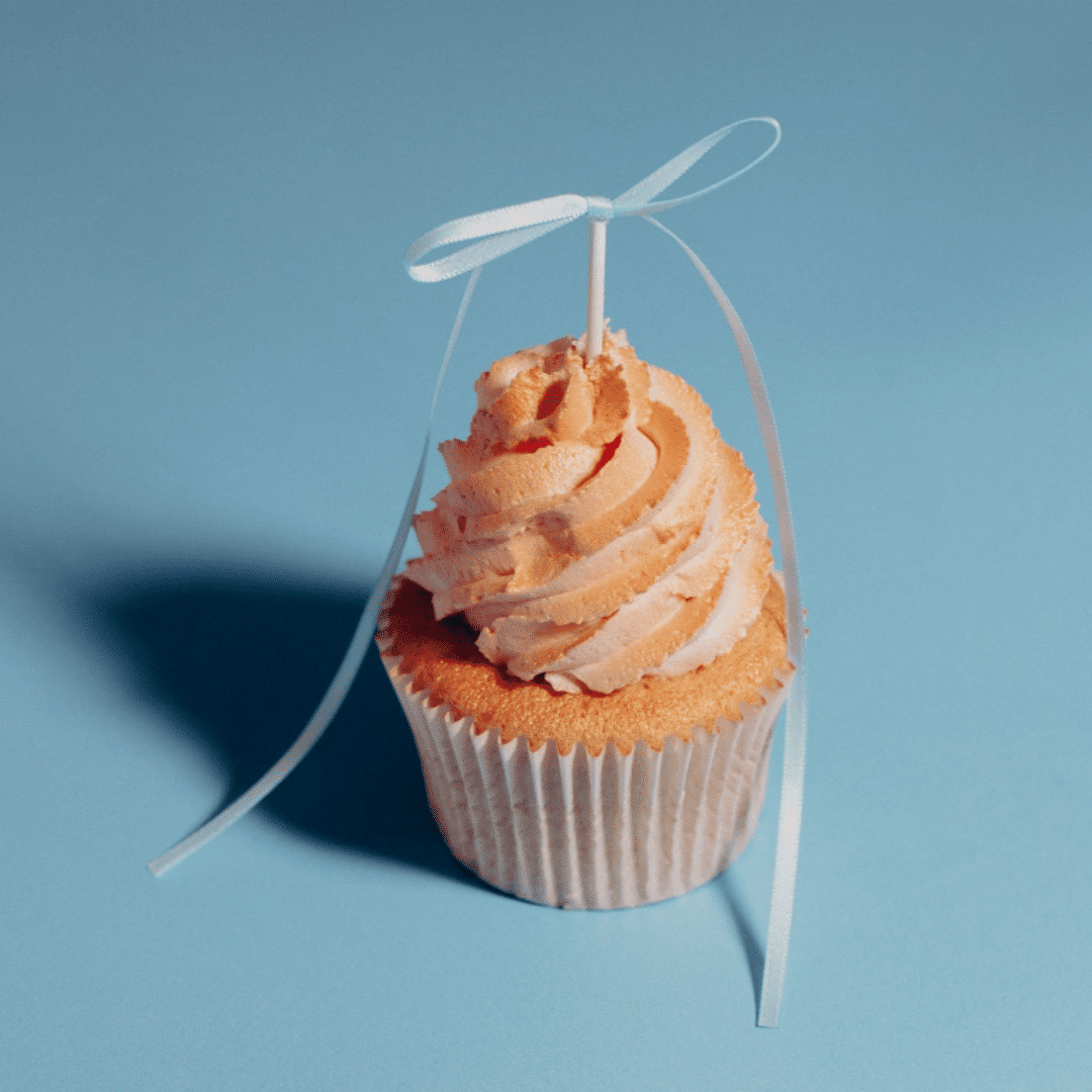 Noeuds bleus cake topper PME