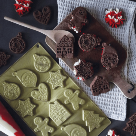 Moule silicone biscuits de Noël