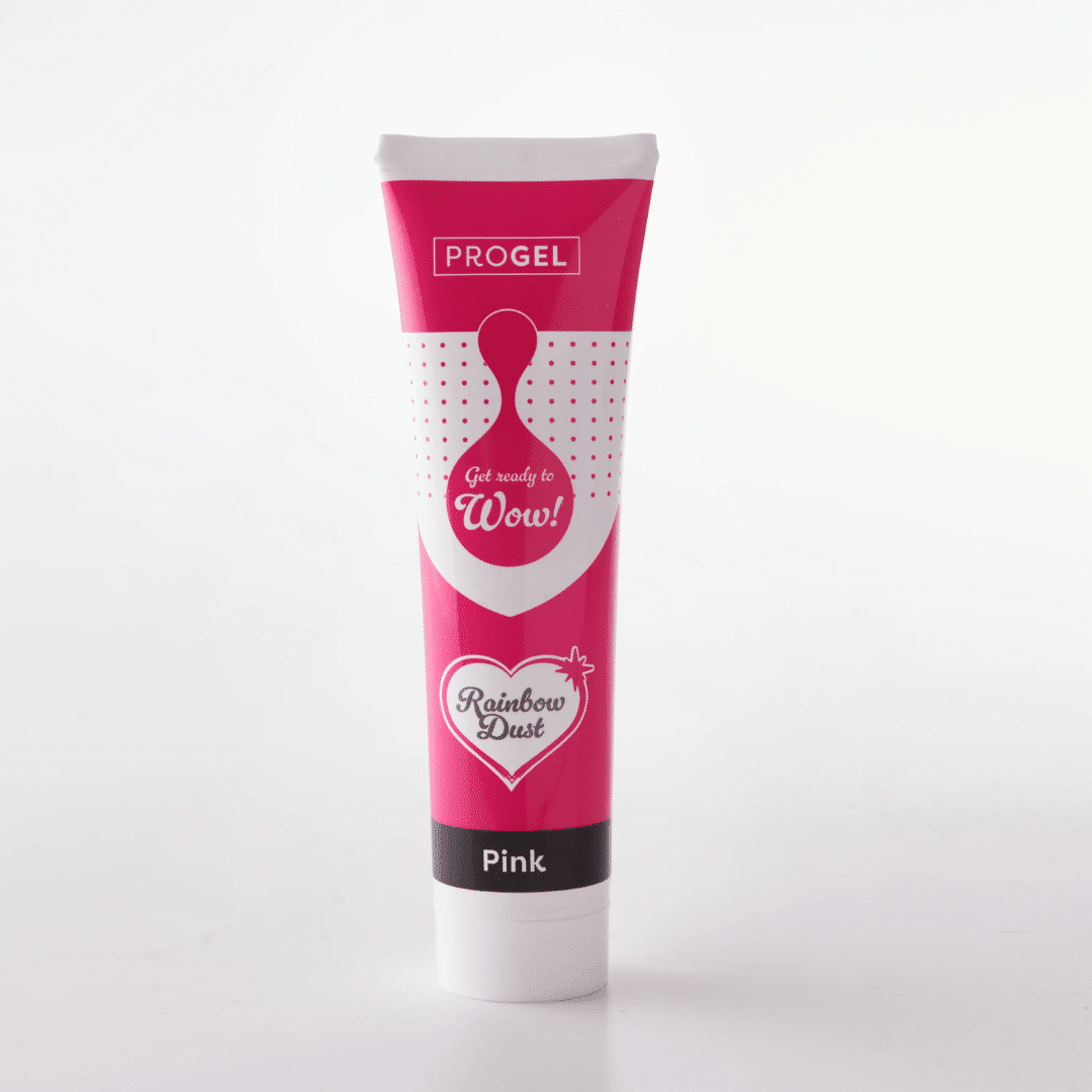 Colorant alimentaire rose en gel Progel - format XXL (100 g) - Rainbow Dust