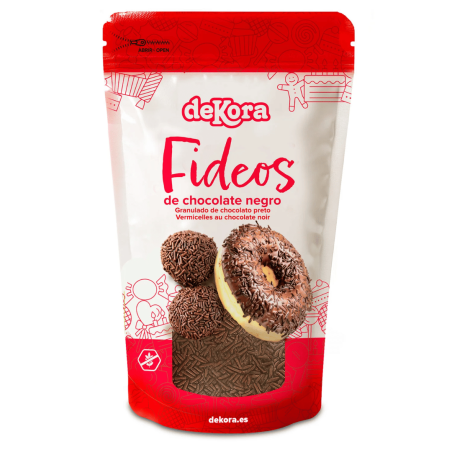 Vermicelles au chocolat noir Dekora - sachet de 100 g