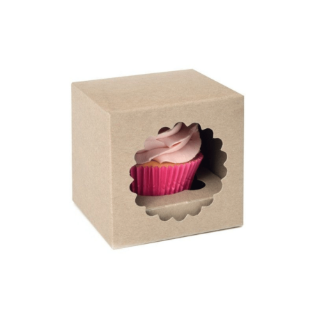 Boîte à cupcake en kraft individuel